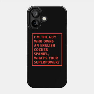 English cocker spaniel Phone Case