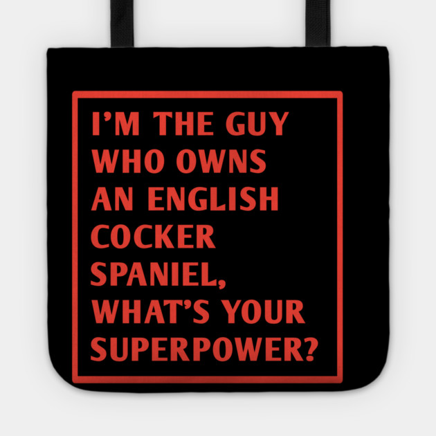 English cocker spaniel Tote by BlackMeme94