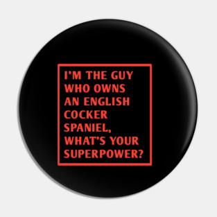 English cocker spaniel Pin