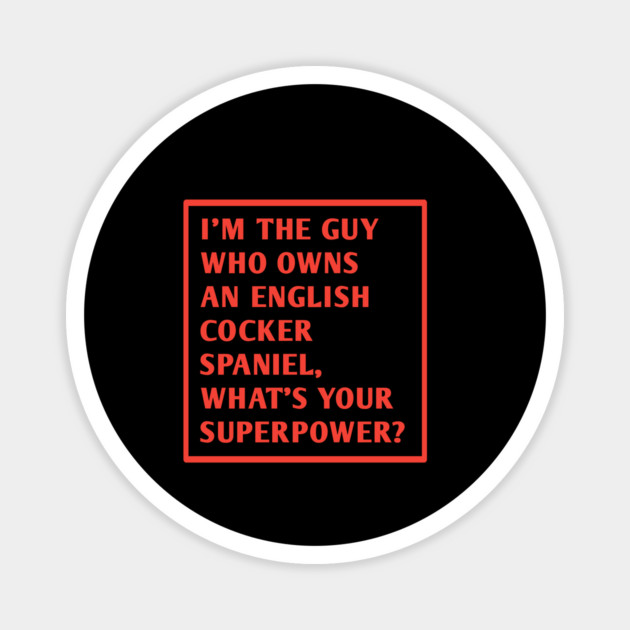 English cocker spaniel Magnet by BlackMeme94