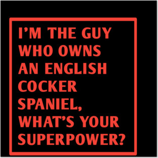 English cocker spaniel Posters and Art