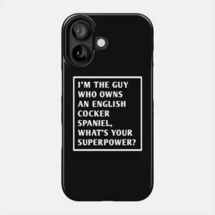 English cocker spaniel Phone Case
