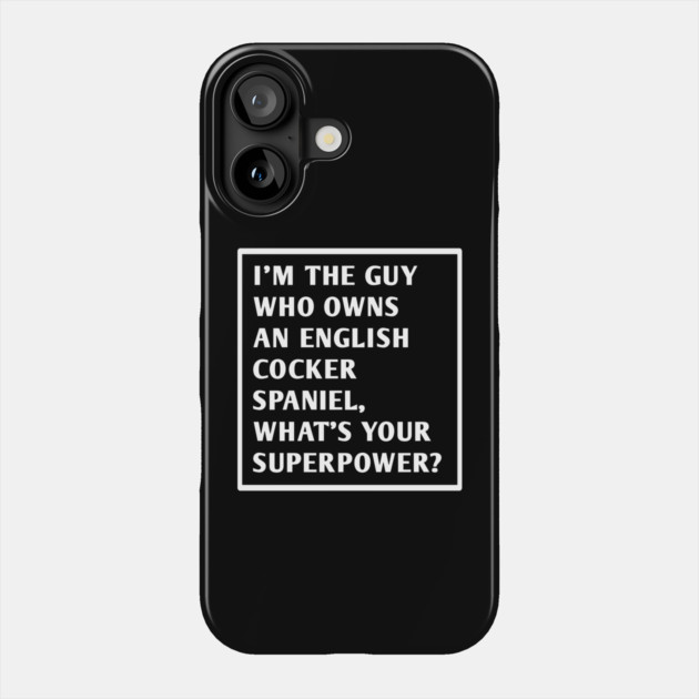 English cocker spaniel Phone Case by BlackMeme94