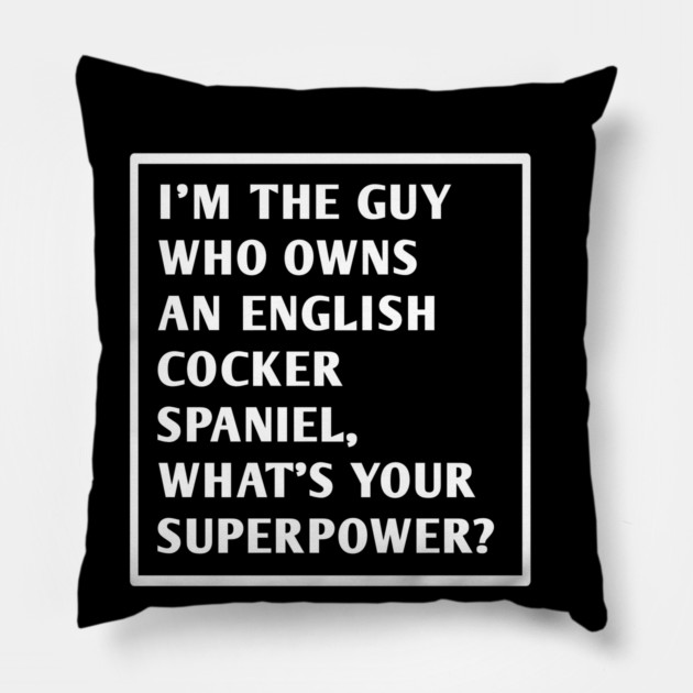 English cocker spaniel Pillow by BlackMeme94