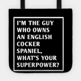 English cocker spaniel Tote