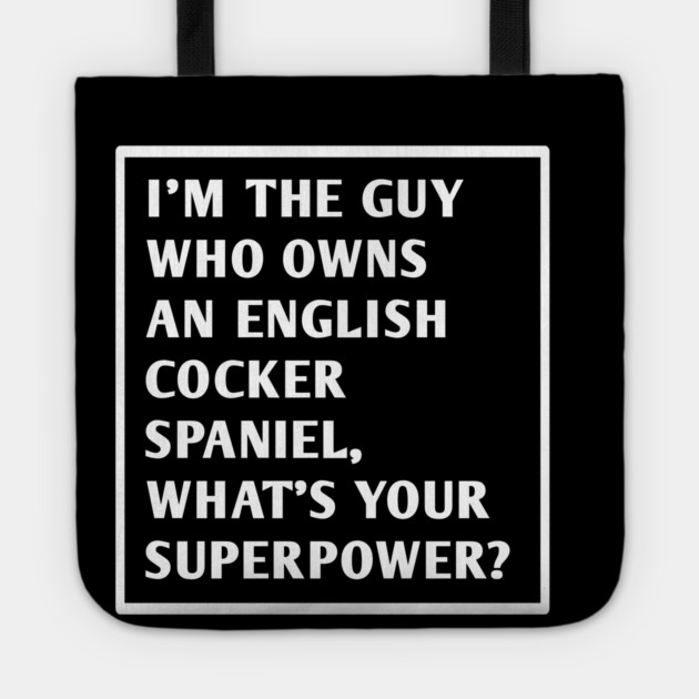 English cocker spaniel Tote by BlackMeme94