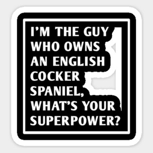 English cocker spaniel Sticker