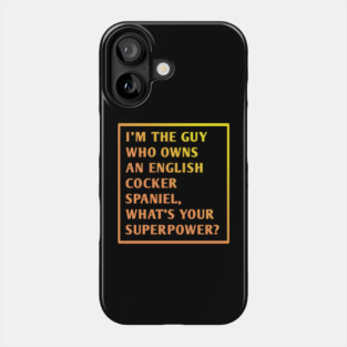 English cocker spaniel Phone Case