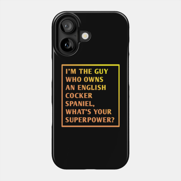 English cocker spaniel Phone Case by BlackMeme94