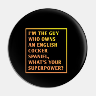 English cocker spaniel Pin