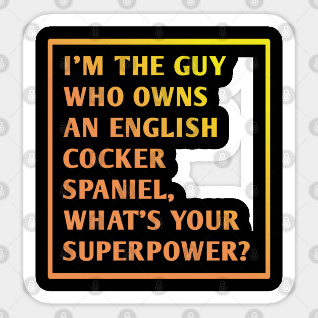 English cocker spaniel Sticker by BlackMeme94