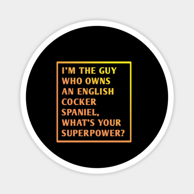 English cocker spaniel Magnet by BlackMeme94