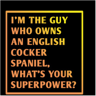 English cocker spaniel Posters and Art