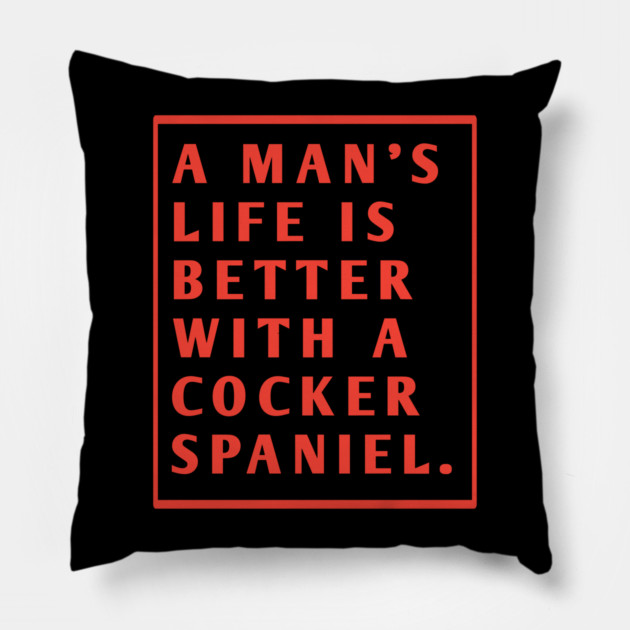 Cocker Spaniel Pillow by BlackMeme94