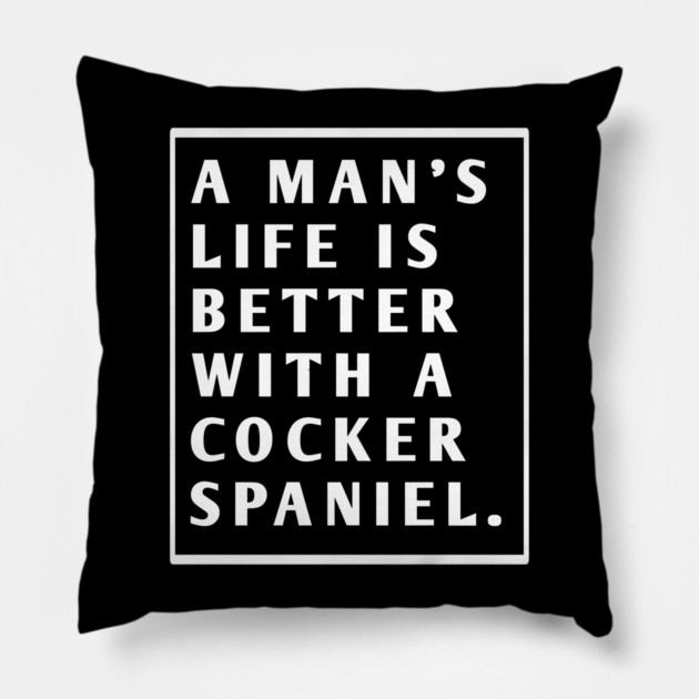 Cocker Spaniel Pillow by BlackMeme94