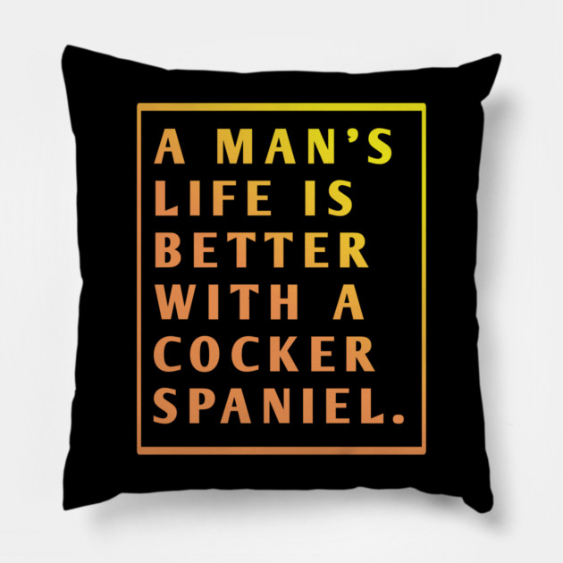 Cocker Spaniel Pillow by BlackMeme94