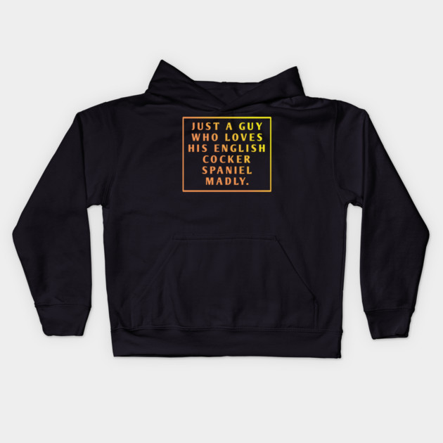 English cocker spaniel Kids Hoodie by BlackMeme94