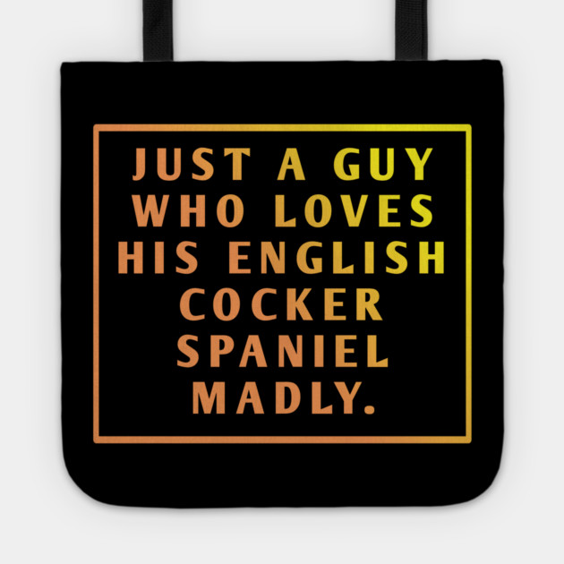 English cocker spaniel Tote by BlackMeme94