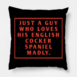 English cocker spaniel Pillow