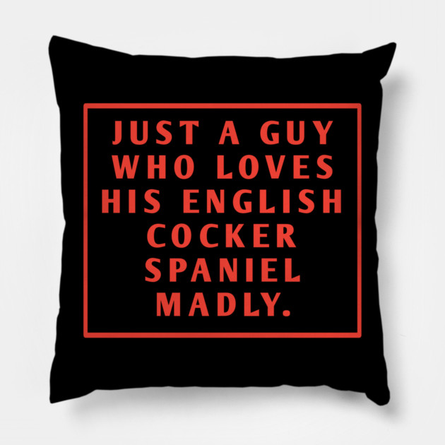 English cocker spaniel Pillow by BlackMeme94
