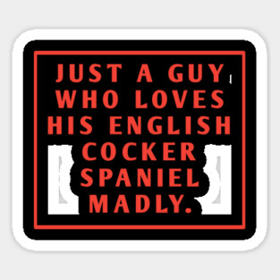English cocker spaniel Sticker