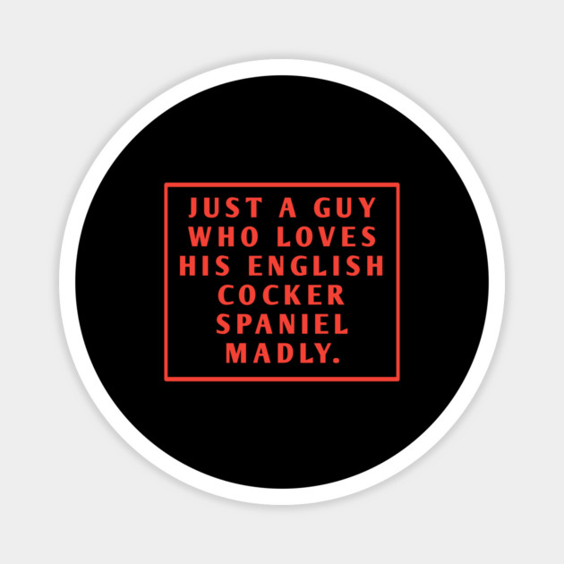 English cocker spaniel Magnet by BlackMeme94