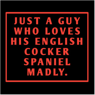 English cocker spaniel Posters and Art