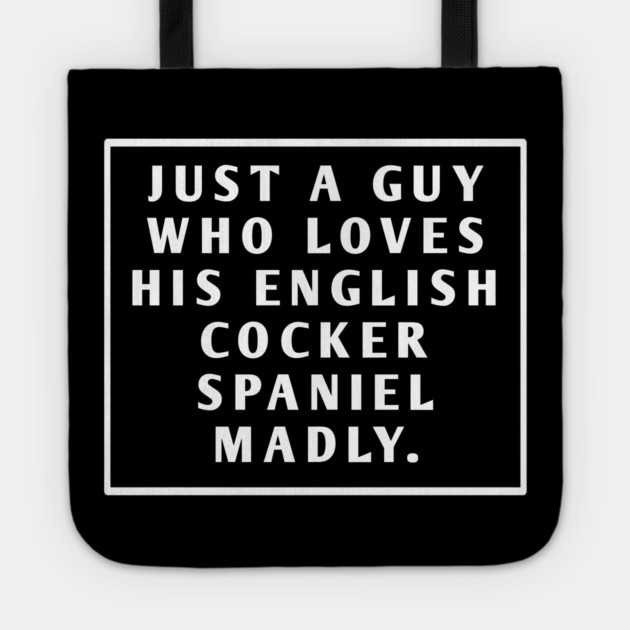 English cocker spaniel Tote by BlackMeme94