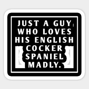 English cocker spaniel Sticker