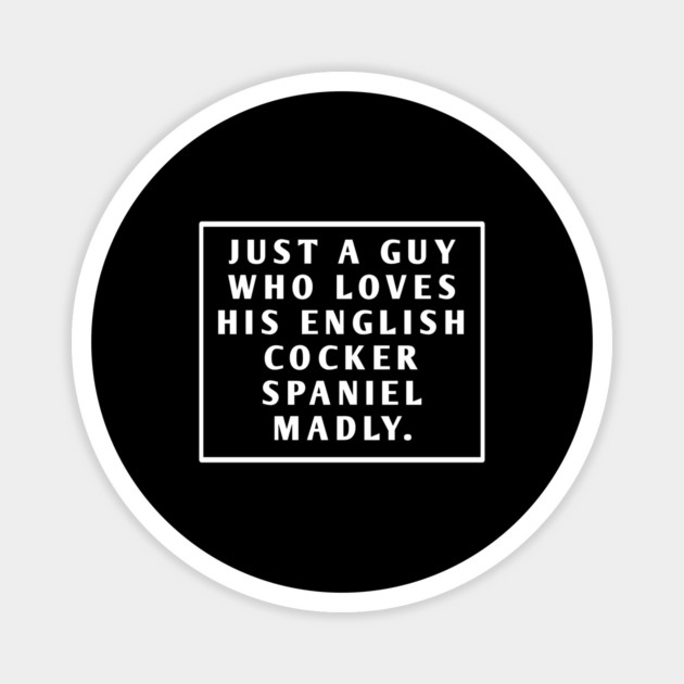 English cocker spaniel Magnet by BlackMeme94
