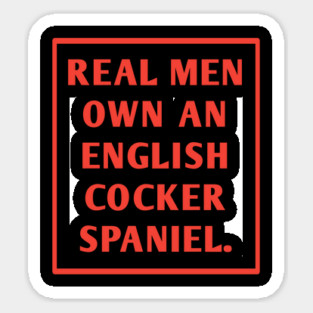 English cocker spaniel Sticker