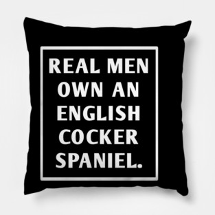 English cocker spaniel Pillow