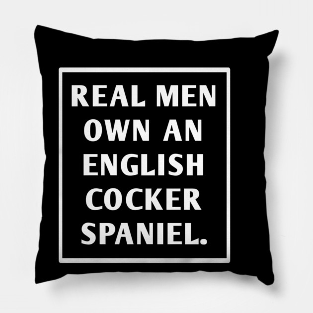 English cocker spaniel Pillow by BlackMeme94