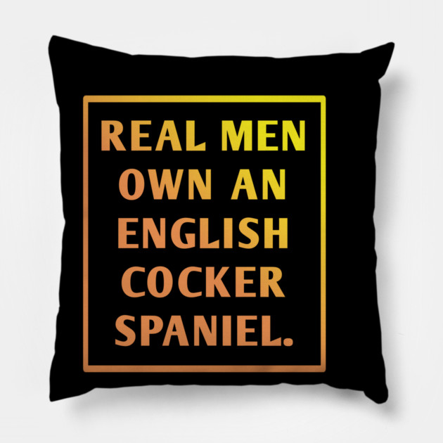 English cocker spaniel Pillow by BlackMeme94