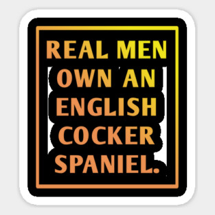 English cocker spaniel Sticker