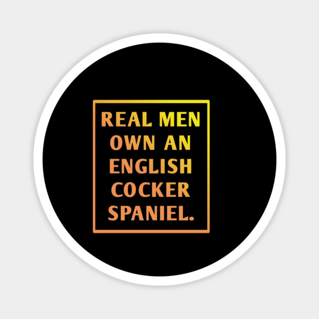 English cocker spaniel Magnet by BlackMeme94
