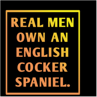 English cocker spaniel Posters and Art