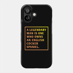 English cocker spaniel Phone Case