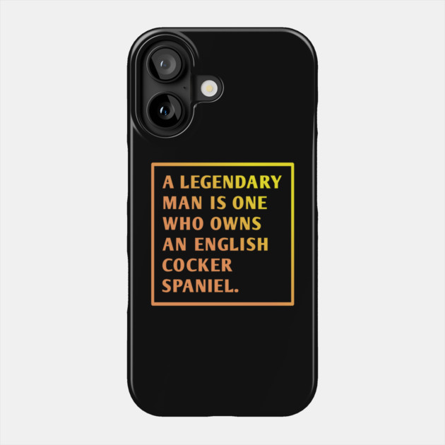 English cocker spaniel Phone Case by BlackMeme94