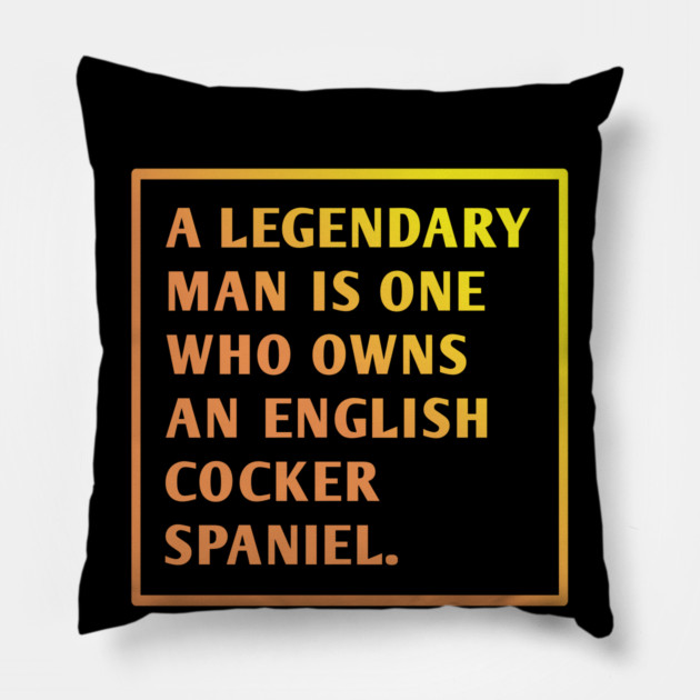 English cocker spaniel Pillow by BlackMeme94