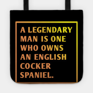 English cocker spaniel Tote