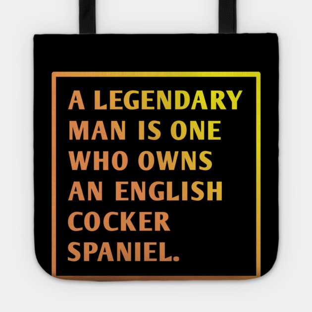 English cocker spaniel Tote by BlackMeme94