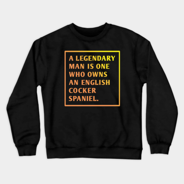 English cocker spaniel Crewneck Sweatshirt by BlackMeme94
