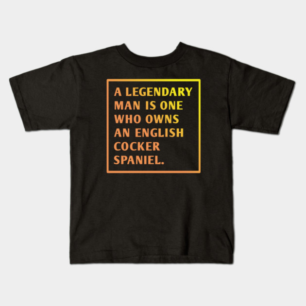 English cocker spaniel Kids T-Shirt by BlackMeme94