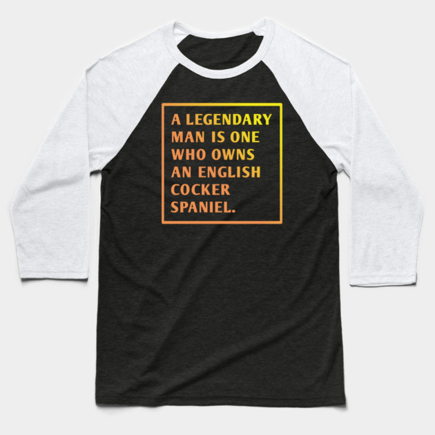 English cocker spaniel Baseball T-Shirt by BlackMeme94