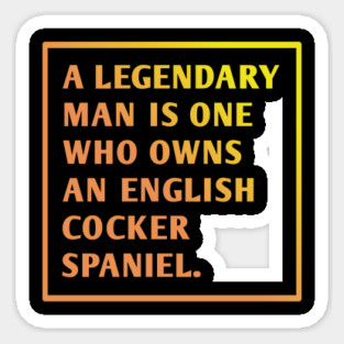 English cocker spaniel Sticker