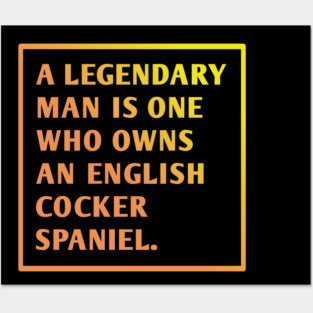 English cocker spaniel Posters and Art