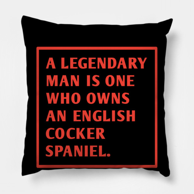English cocker spaniel Pillow by BlackMeme94