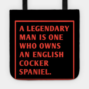 English cocker spaniel Tote
