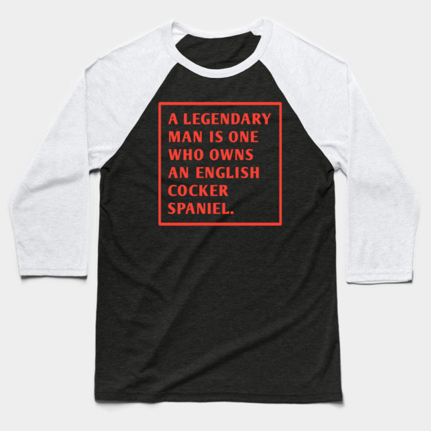 English cocker spaniel Baseball T-Shirt by BlackMeme94